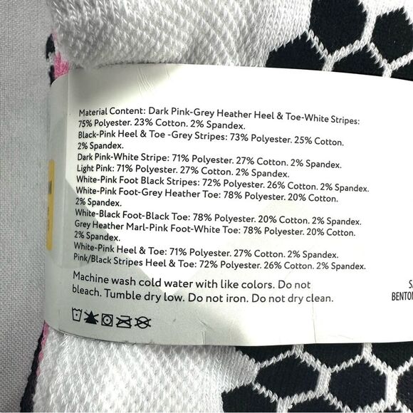 New Member's Mark 10 Pack Kid's No Show Socks Girls Medium Sizes 10-3 - Picture 7 of 7